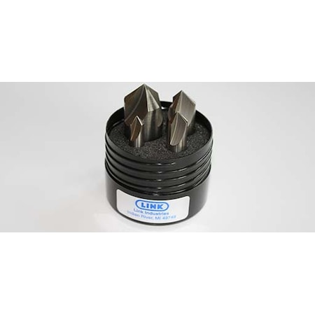 Link 82 Degree 3Fl HSS Center Reamer 4 Pc Set (3/8, 1/2, 3/4 & 1) 05-L2-560